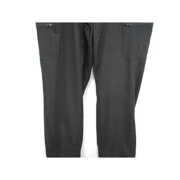 Eddie Bauer Pants Rainier Women Size 14 (36x31) Black Flannel Lined Jogger - Picture 7 of 11